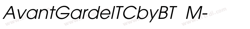 AvantGardelTCbyBT  M字体转换